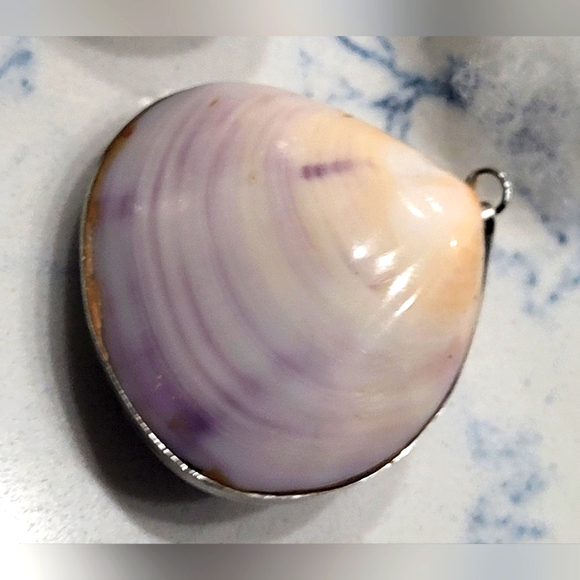 VINTAGE Clam Shell Pendant - Picture 9 of 11